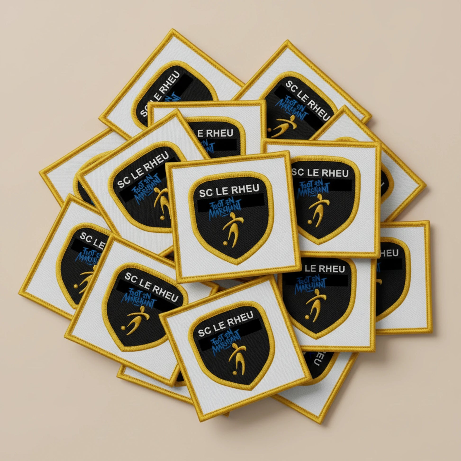 Dos velcro patch brodé PPATCH