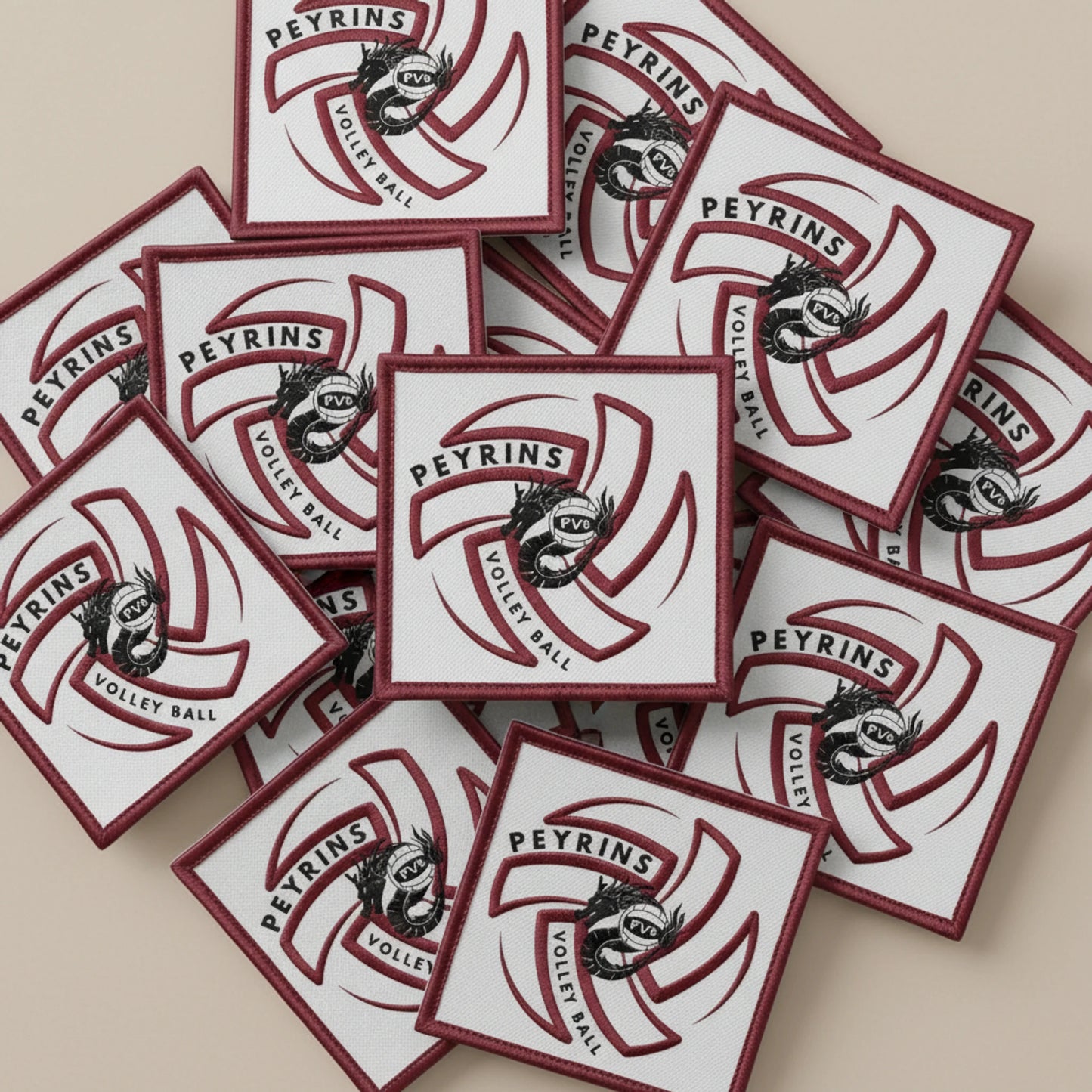 Dos velcro patch brodé PPATCH