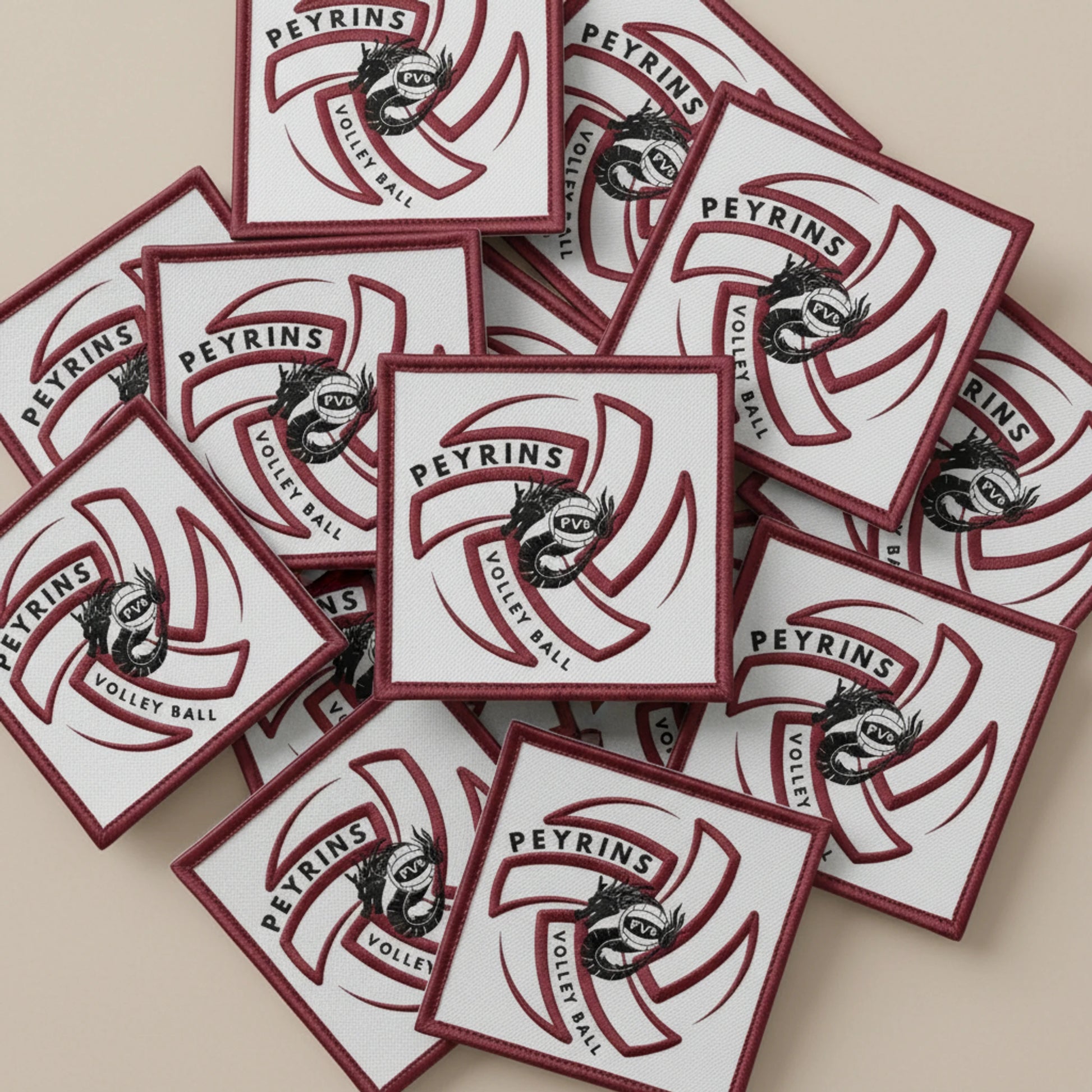 Dos velcro patch brodé PPATCH
