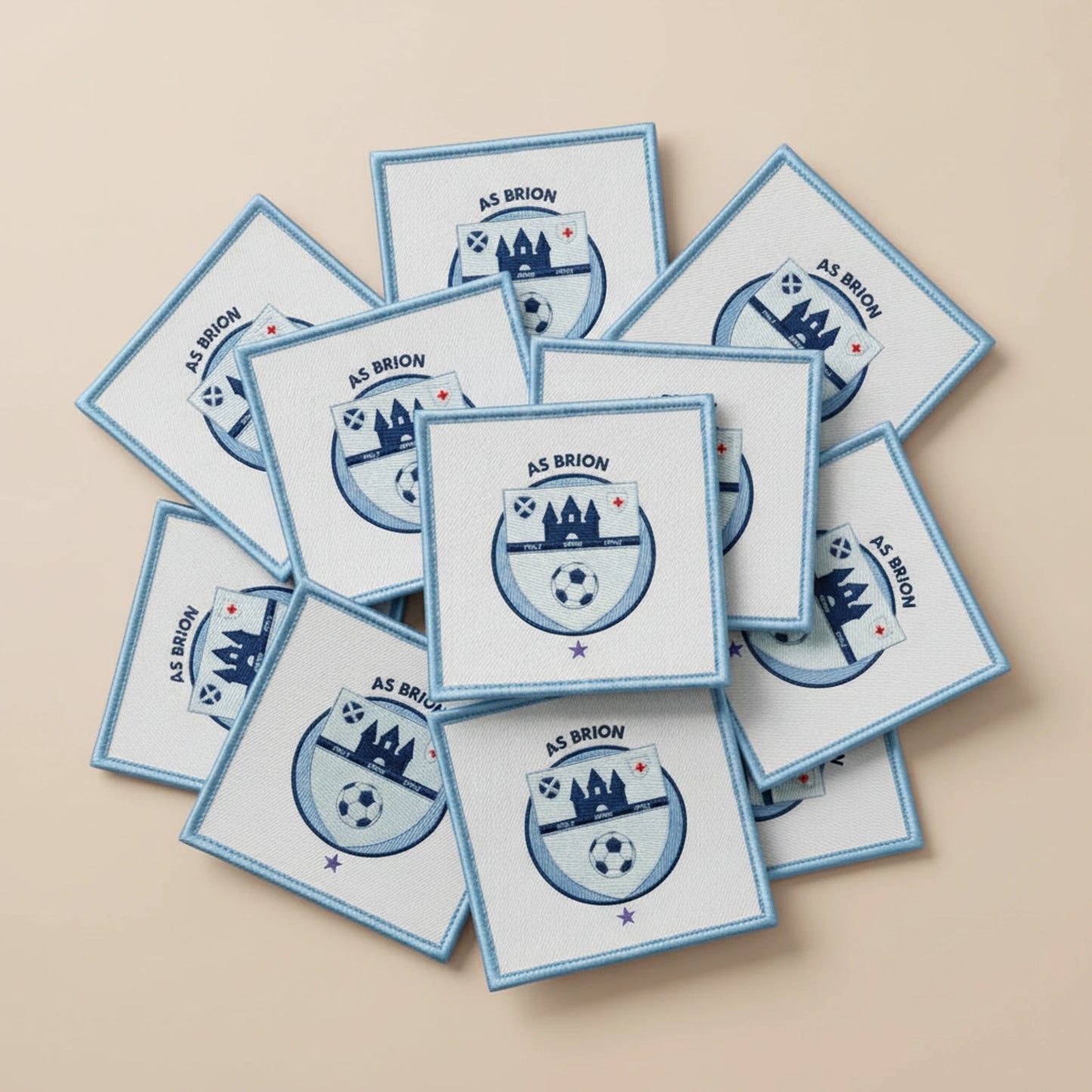 Collection patchs brodés Football