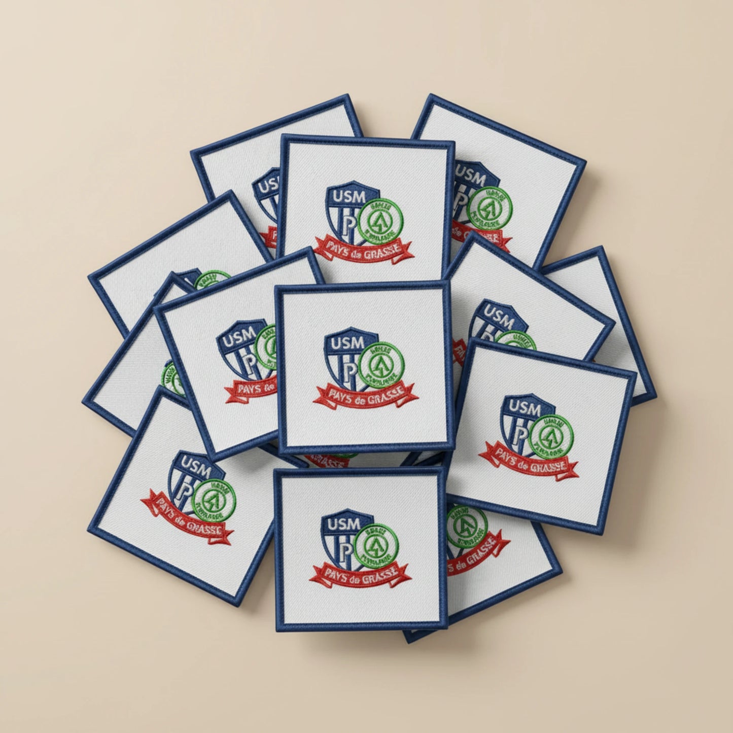 Dos velcro patch brodé PPATCH