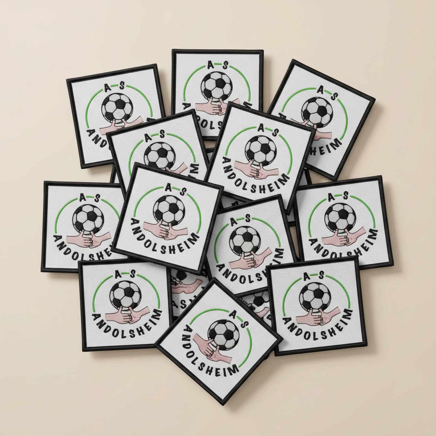 Collection patchs brodés Football