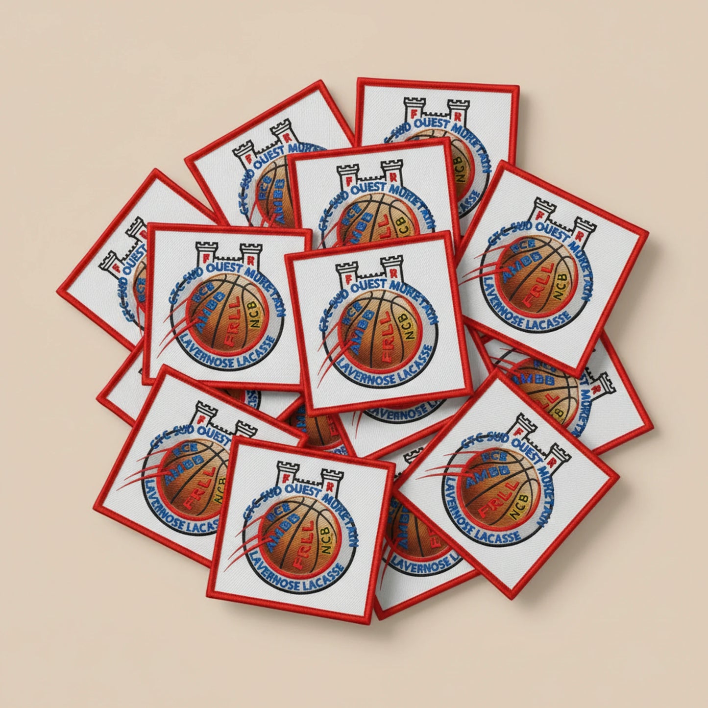 Collection patchs brodés Basketball