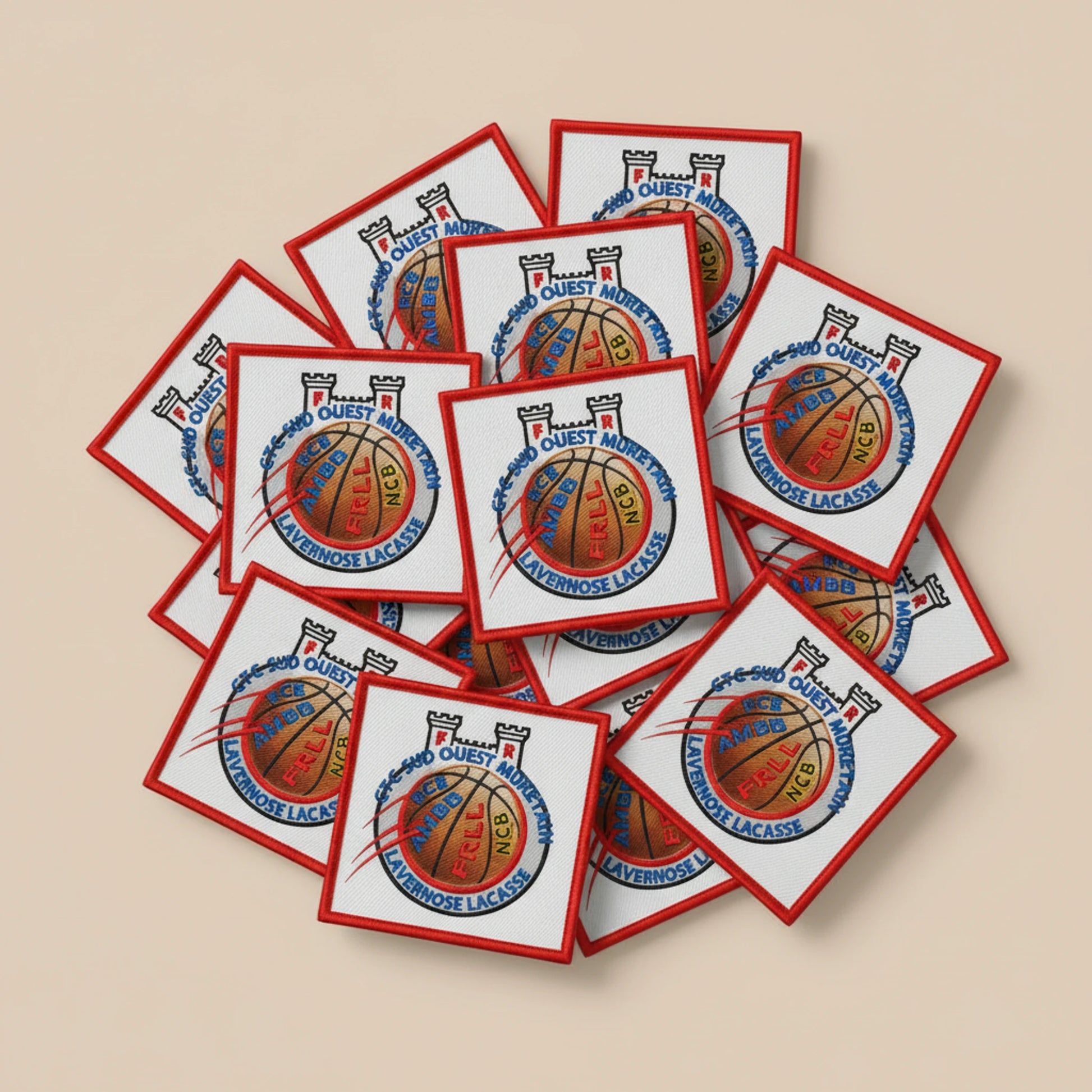 Collection patchs brodés Basketball