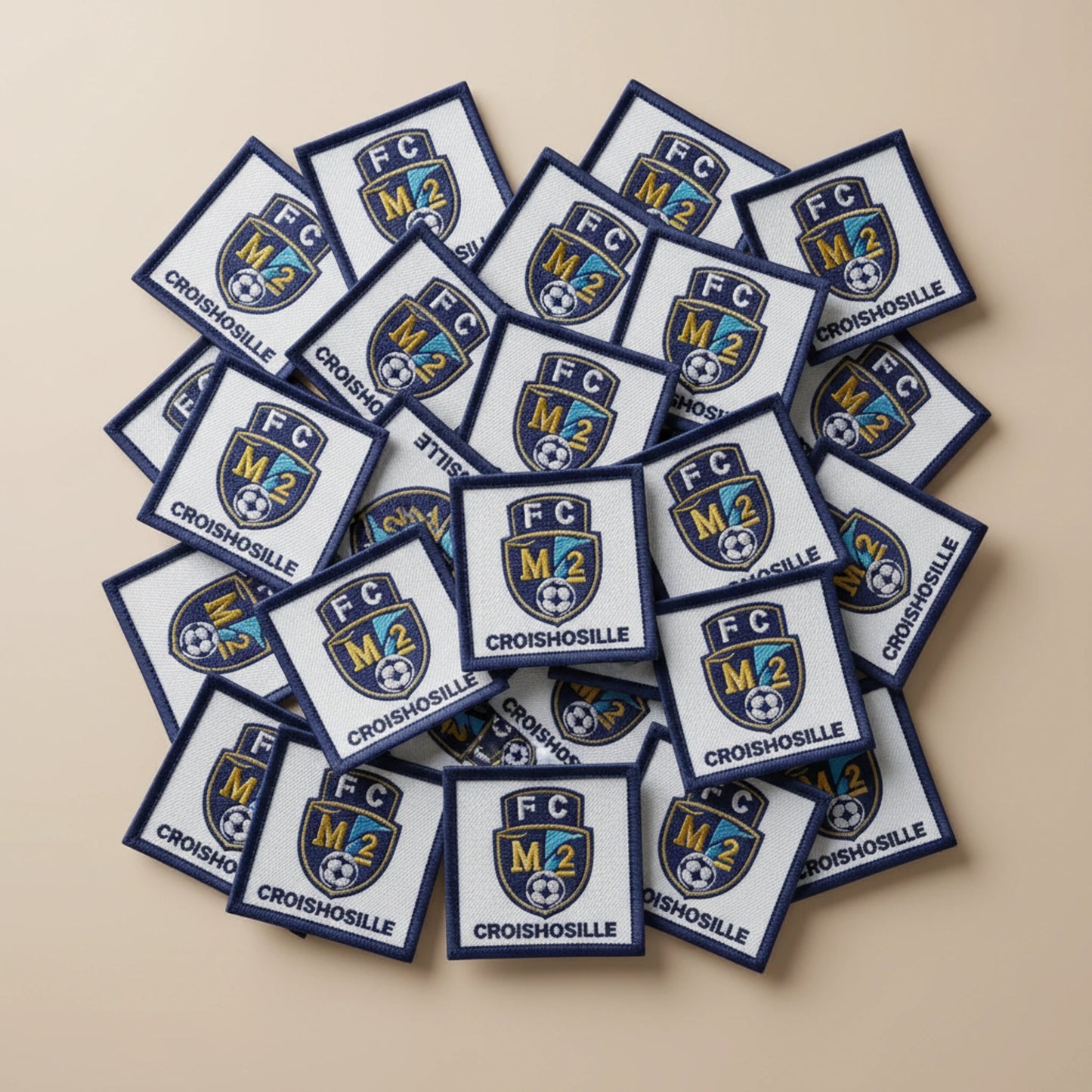 Collection patchs brodés Football