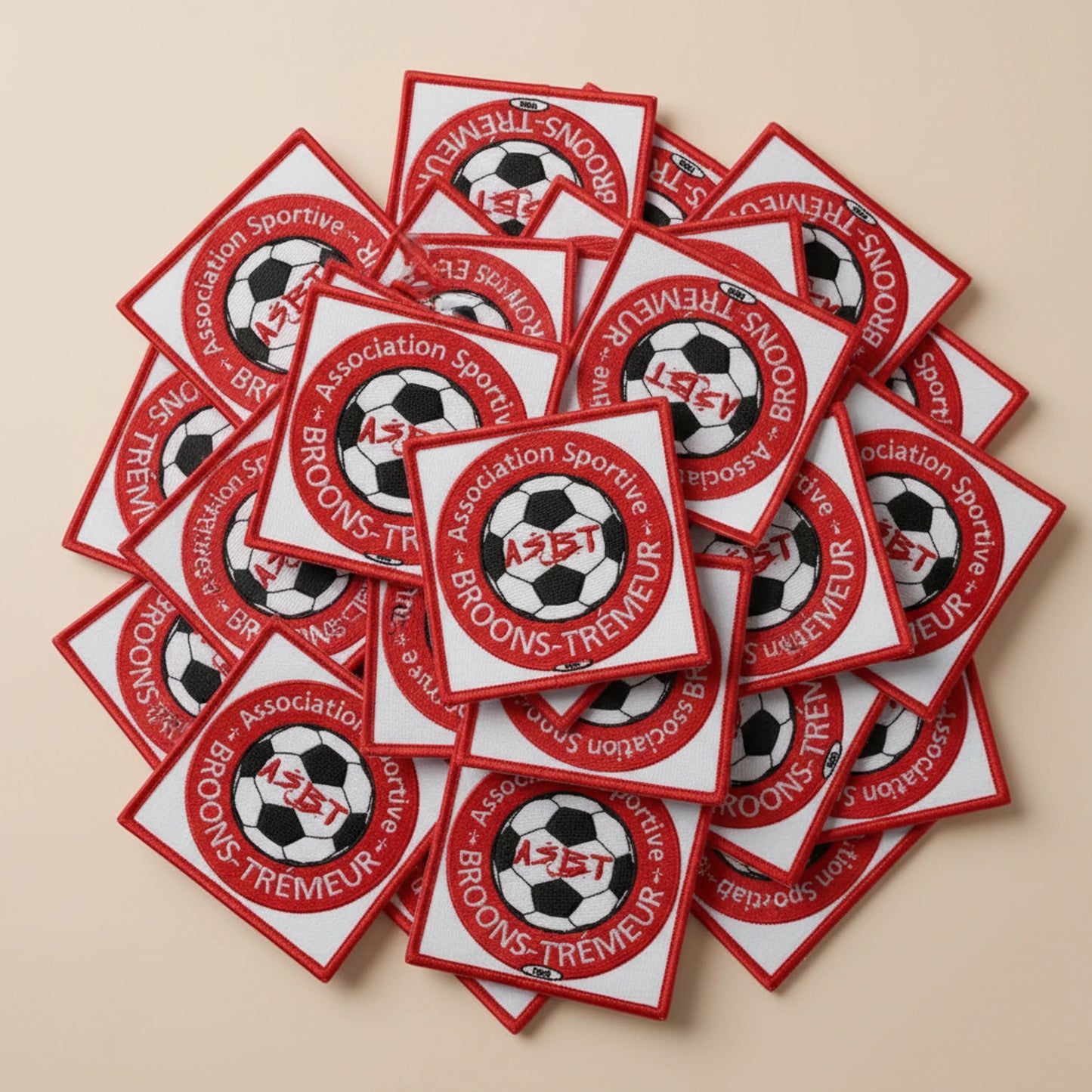 Collection patchs brodés Football