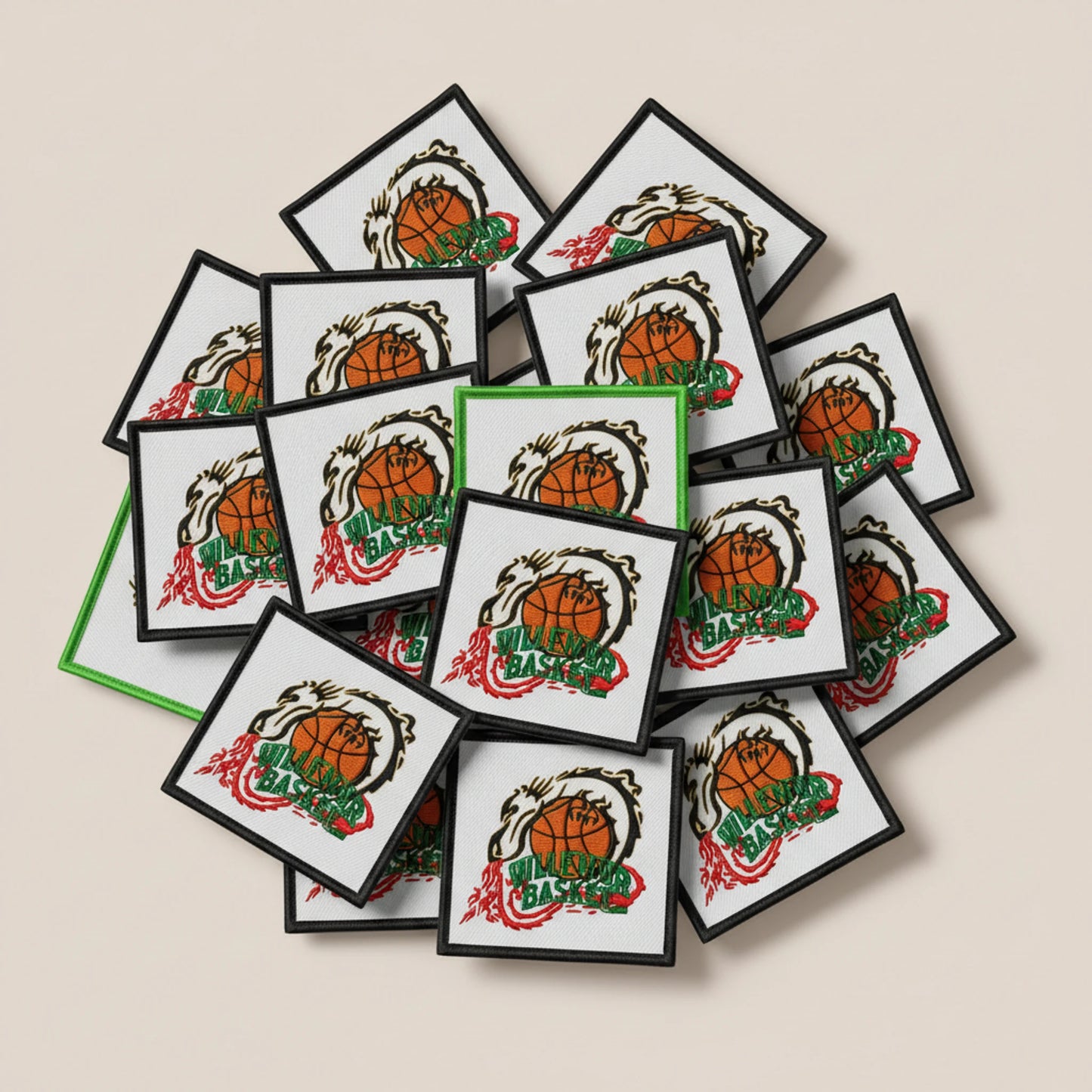 Collection patchs brodés Basketball
