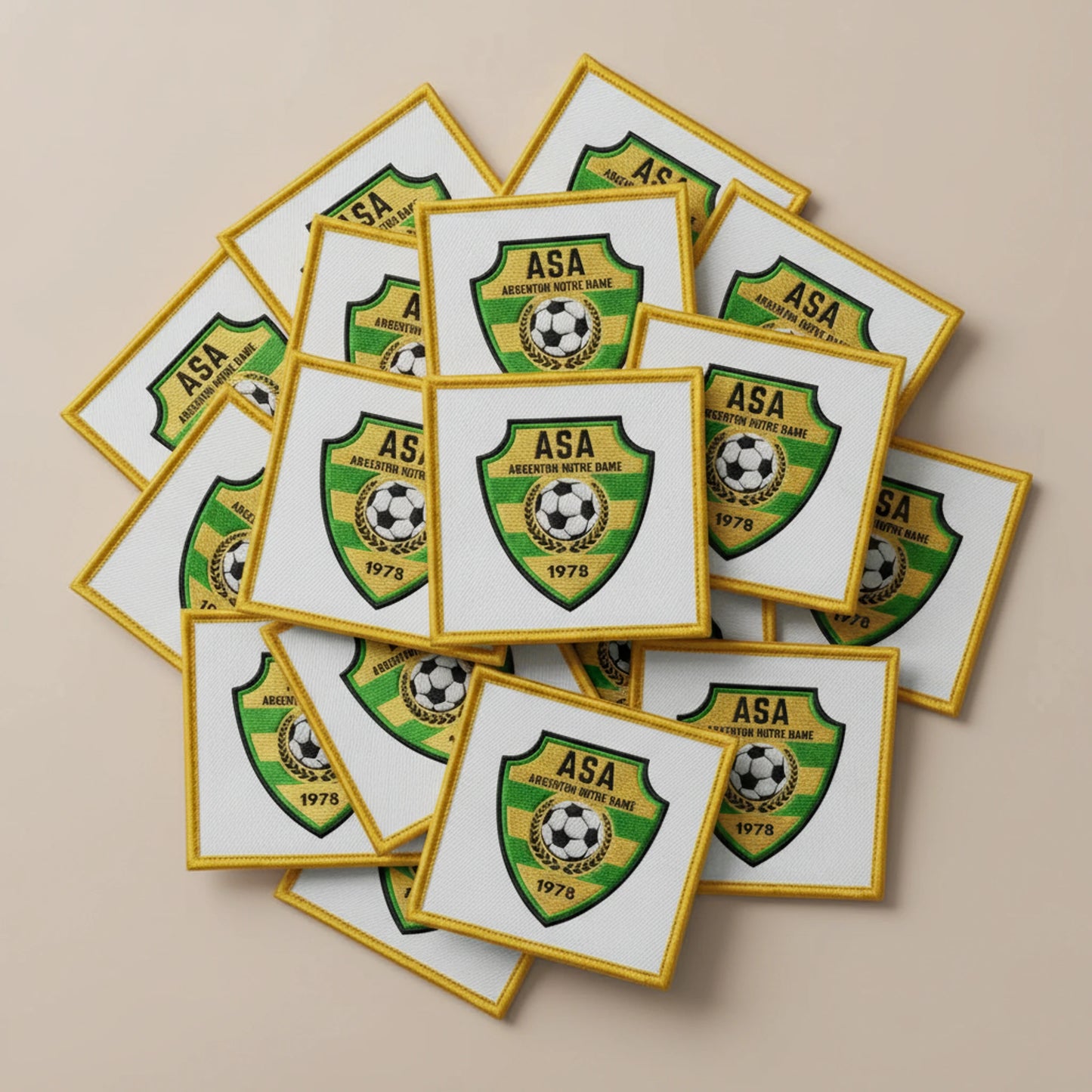 Collection patchs brodés Football
