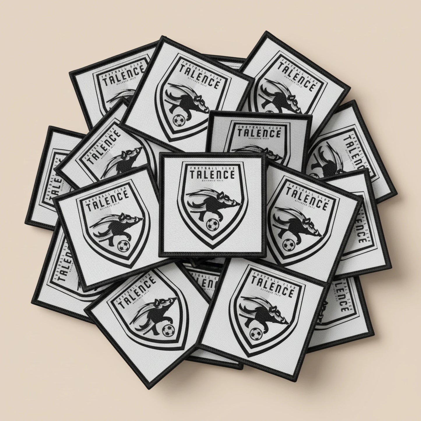 Dos velcro patch brodé PPATCH