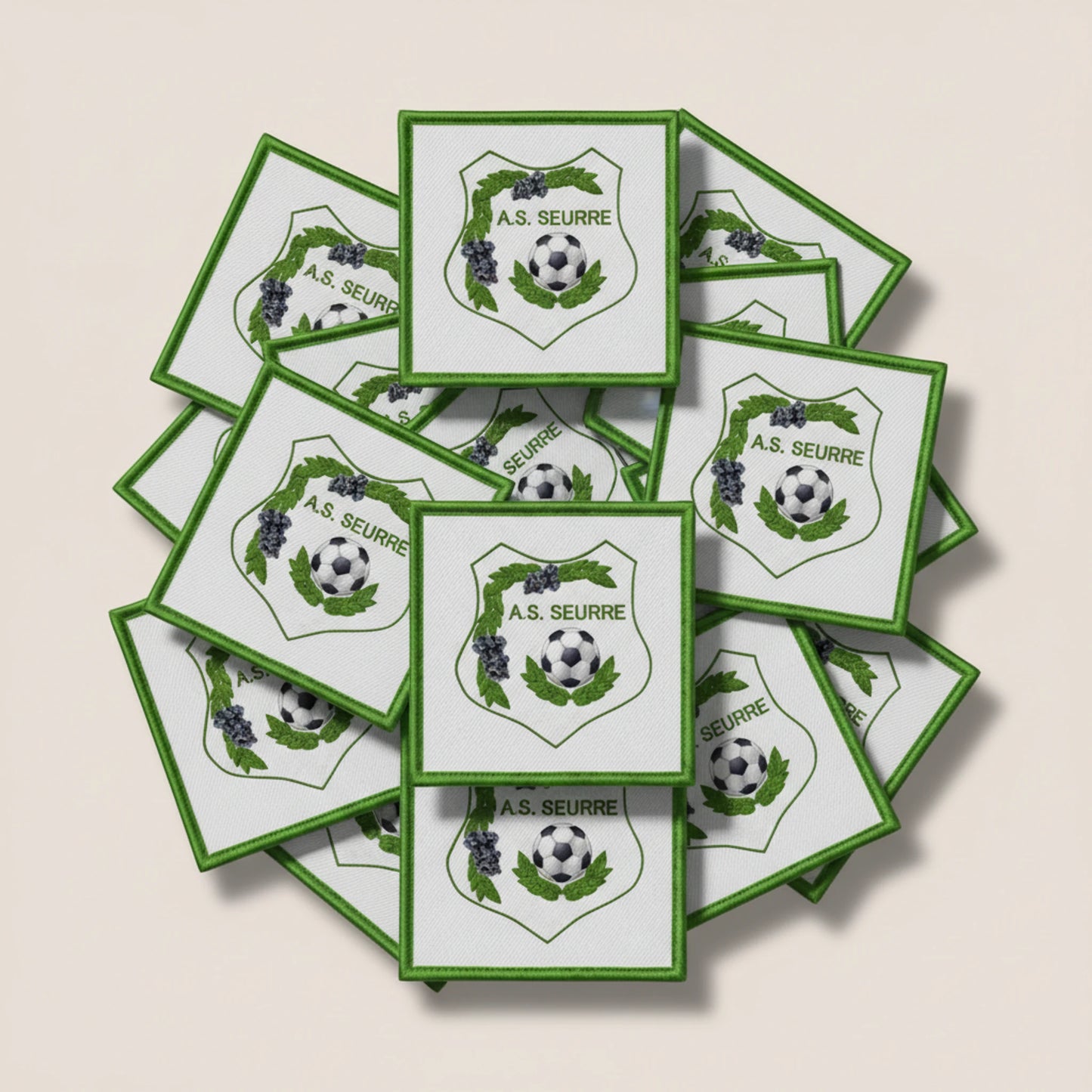 Collection patchs brodés Football