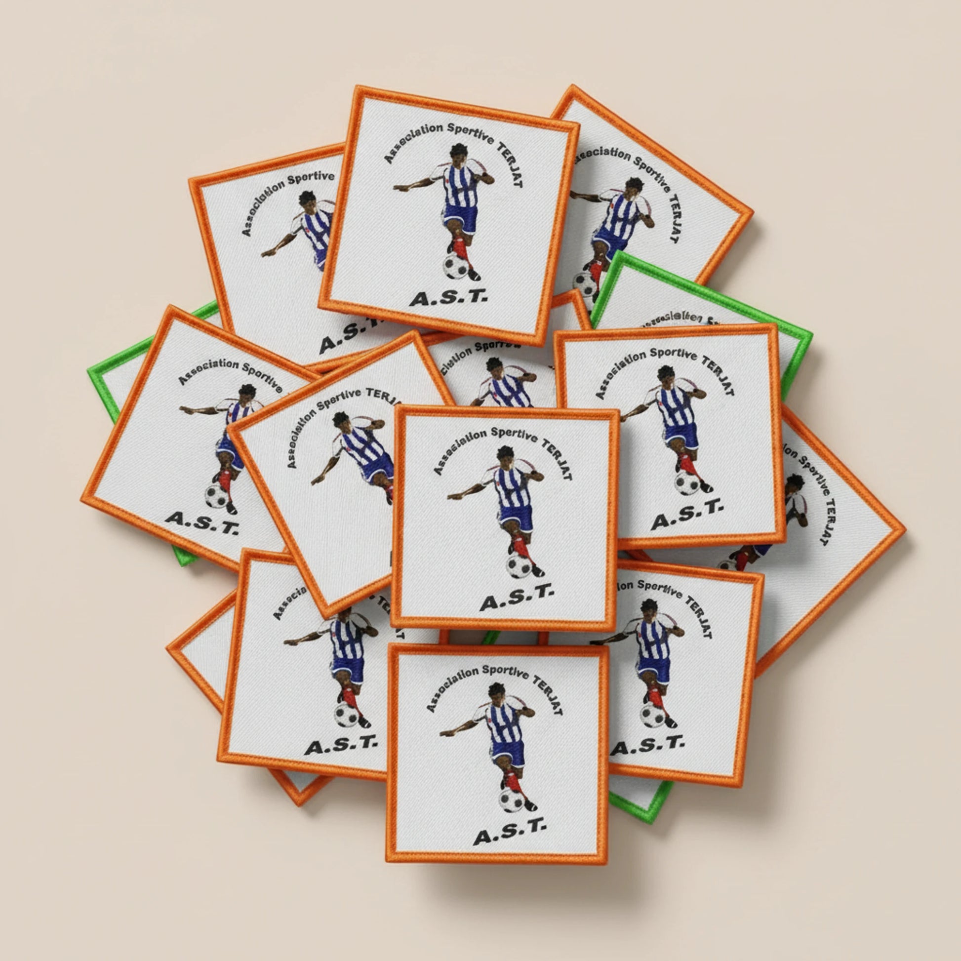 Collection patchs brodés Football