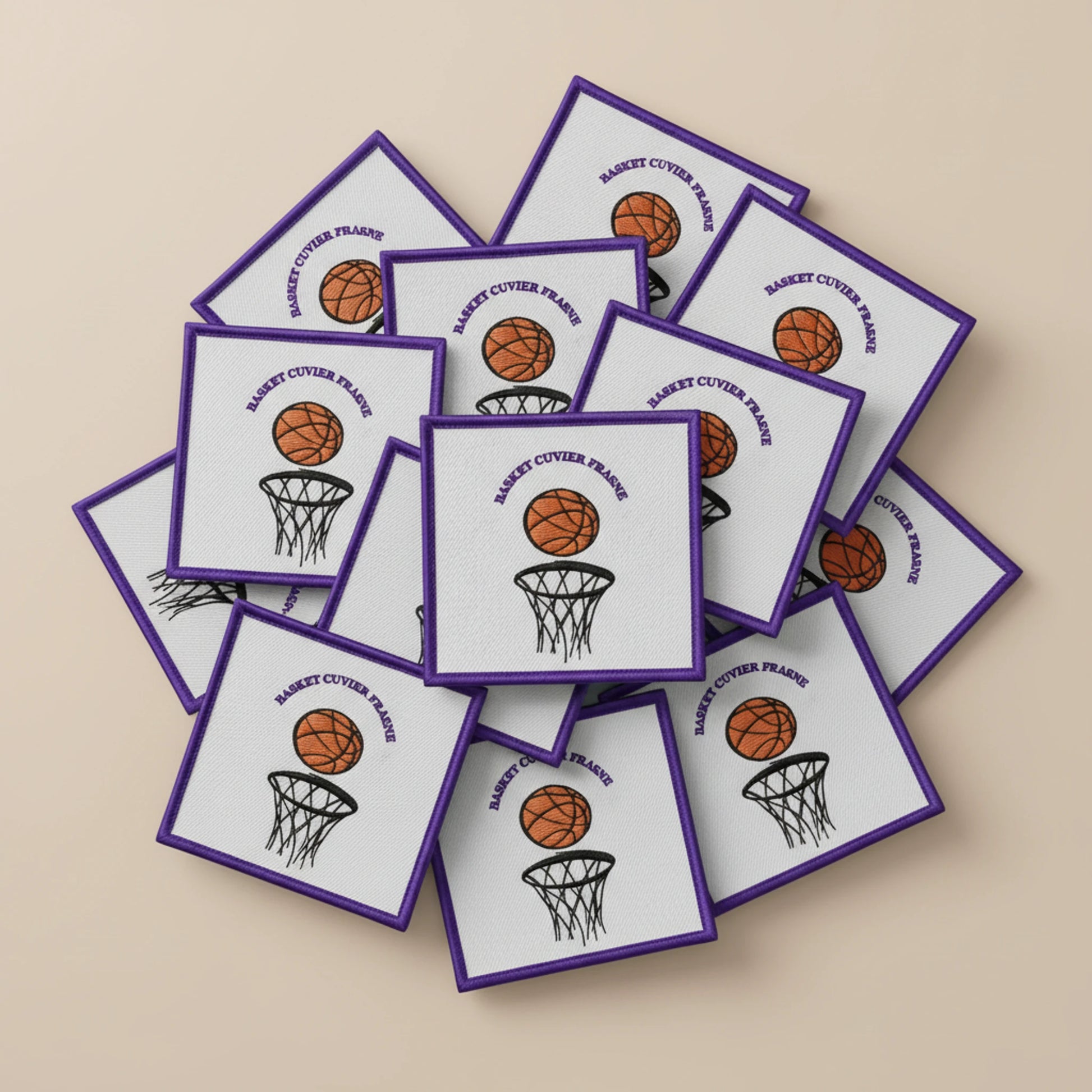 Collection patchs brodés Basketball
