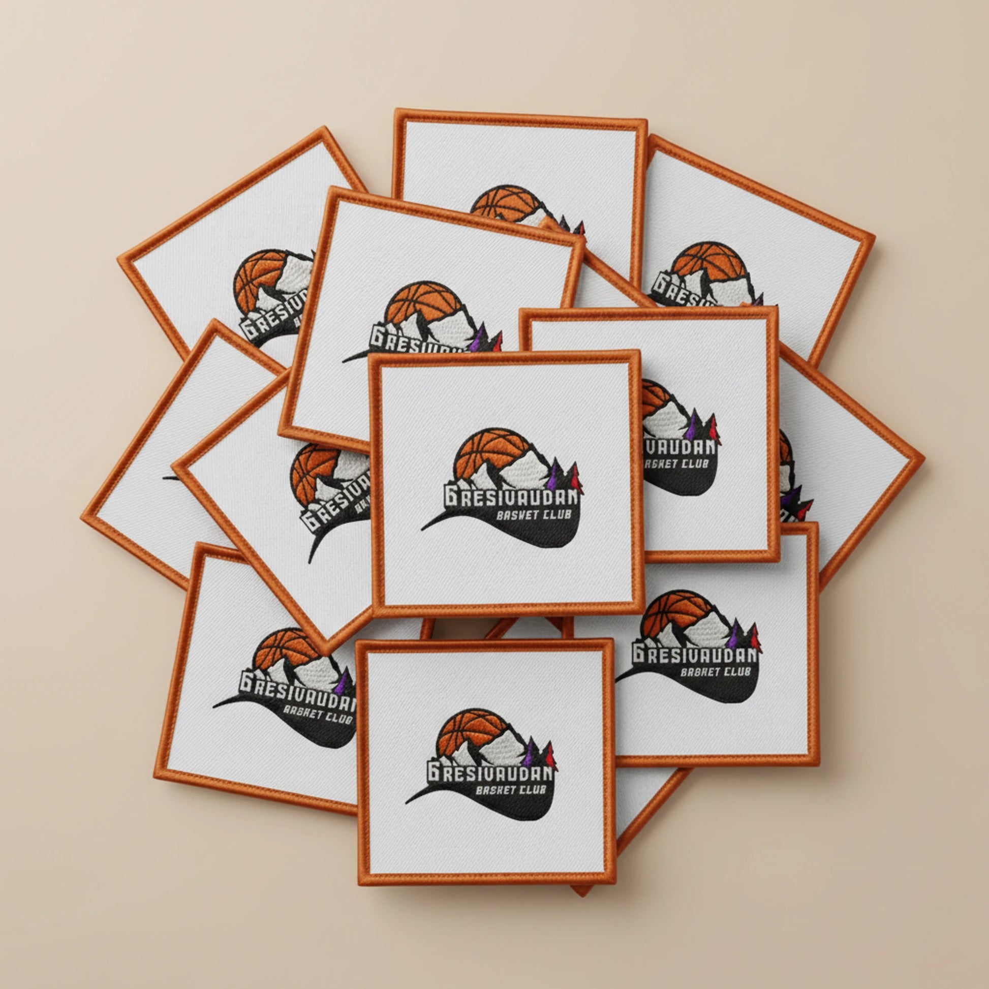 Collection patchs brodés Basketball