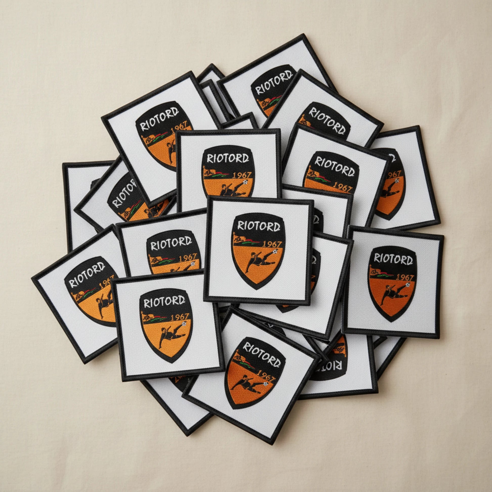 Collection patchs brodés Football