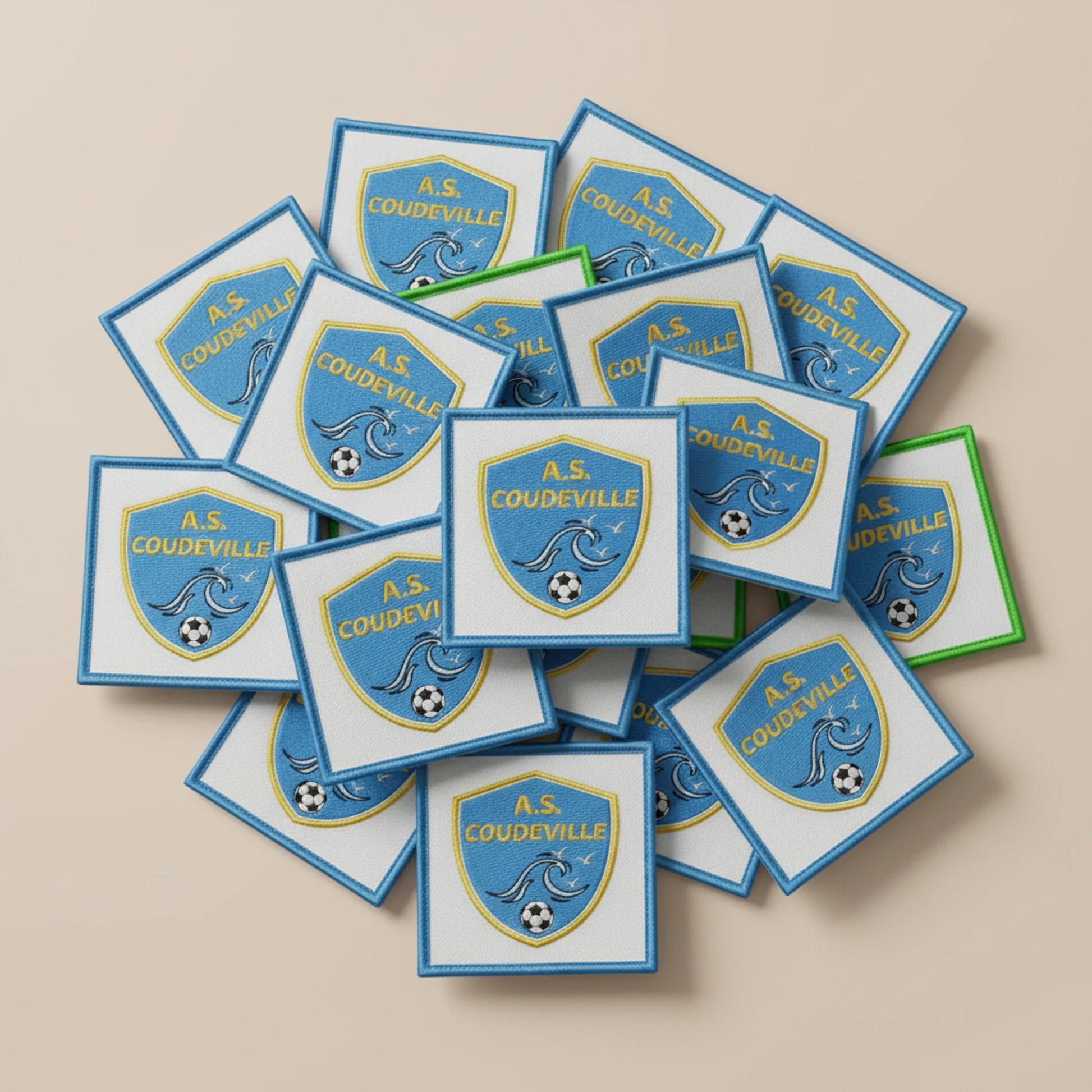 Collection patchs brodés Football