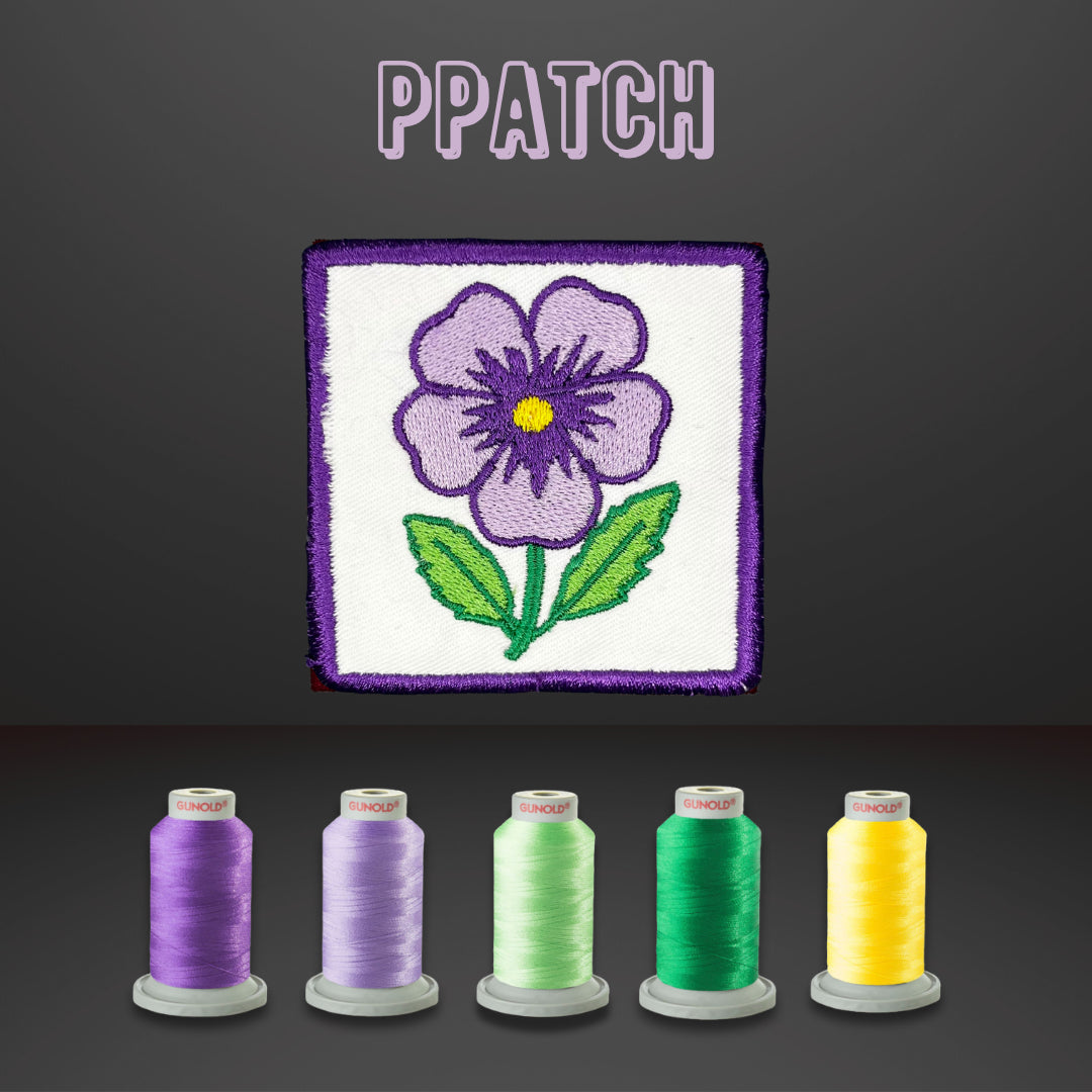 Patch brodé violette