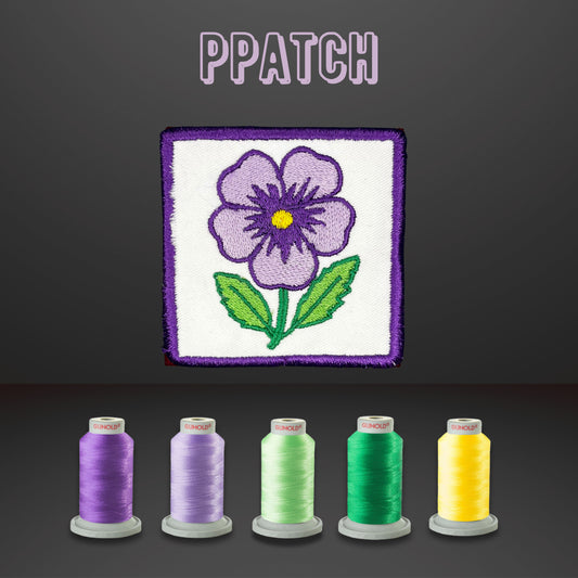 Patch brodé violette