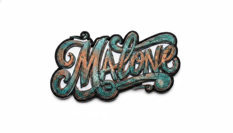 Patch Brodé MALONE 6.5 cm | PPATCH - Patch brodé personnalisé