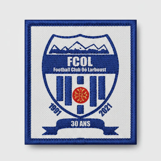 Patch Brodé Football Club Oô Larboust - Patch brodé personnalisé