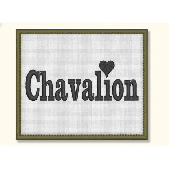 Patch Brodé Chavalion | PPATCH - Patch brodé personnalisé