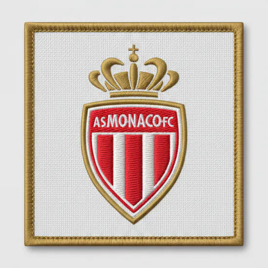 Patch Brodé AS Monaco FC - Patch brodé personnalisé