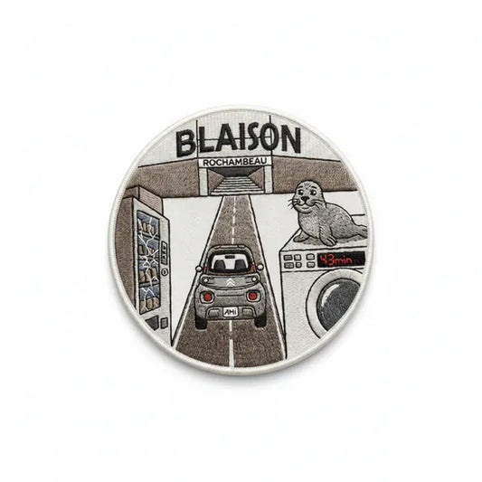 Patch Brodé Blaison 6.5 cm | PPATCH - Patch brodé personnalisé