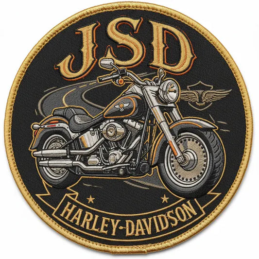 Patch Brodé Harley-Davidson 6.5 cm | PPATCH - Patch brodé personnalisé
