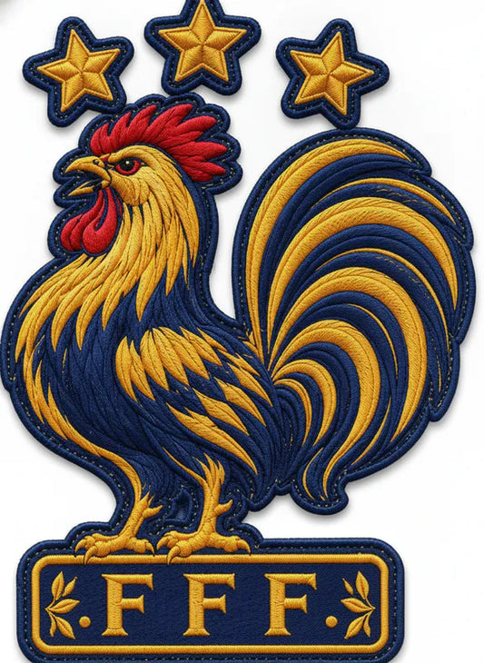 Patch Brodé Fédération Française de Football 6.5 cm | PPATCH - Patch brodé personnalisé