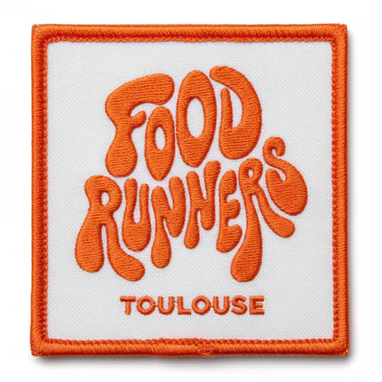 Patch Brodé FOOD RUNNERS TOULOUSE 6.5 cm | PPATCH - Patch brodé personnalisé