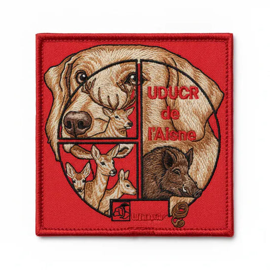 Patch Brodé UDUCR de l'Aisne 6.5 cm | PPATCH - Patch brodé personnalisé