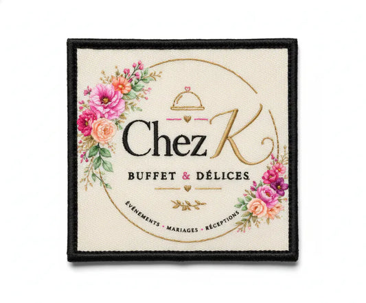 Patch Brodé Chez k 6.5 cm | PPATCH - Patch brodé personnalisé