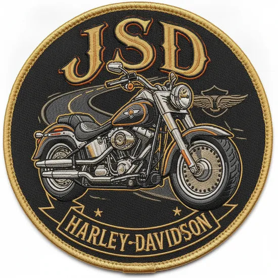 Patch Brodé JSD HARLEY-DAVIDSON 6.5 cm | PPATCH - Patch brodé personnalisé