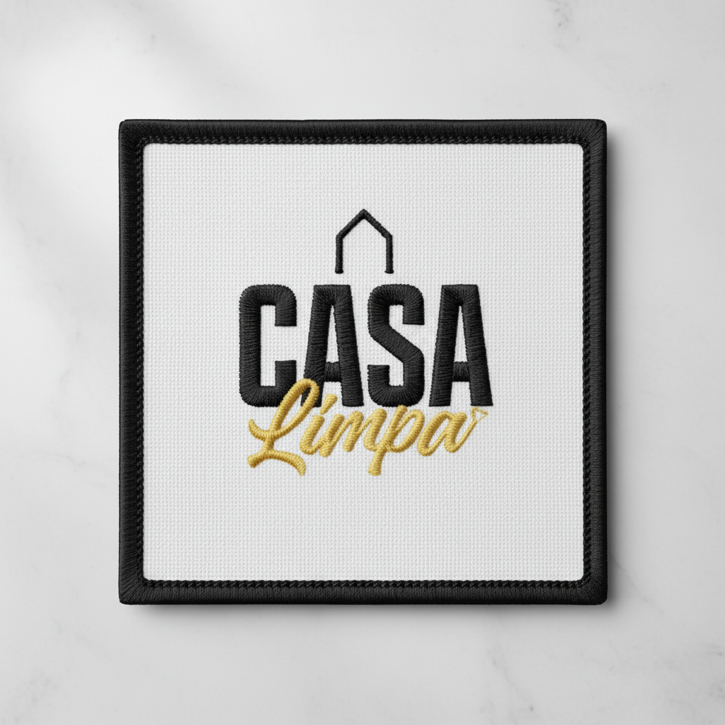 Patch Brodé CASA Limpa - Patch brodé personnalisé